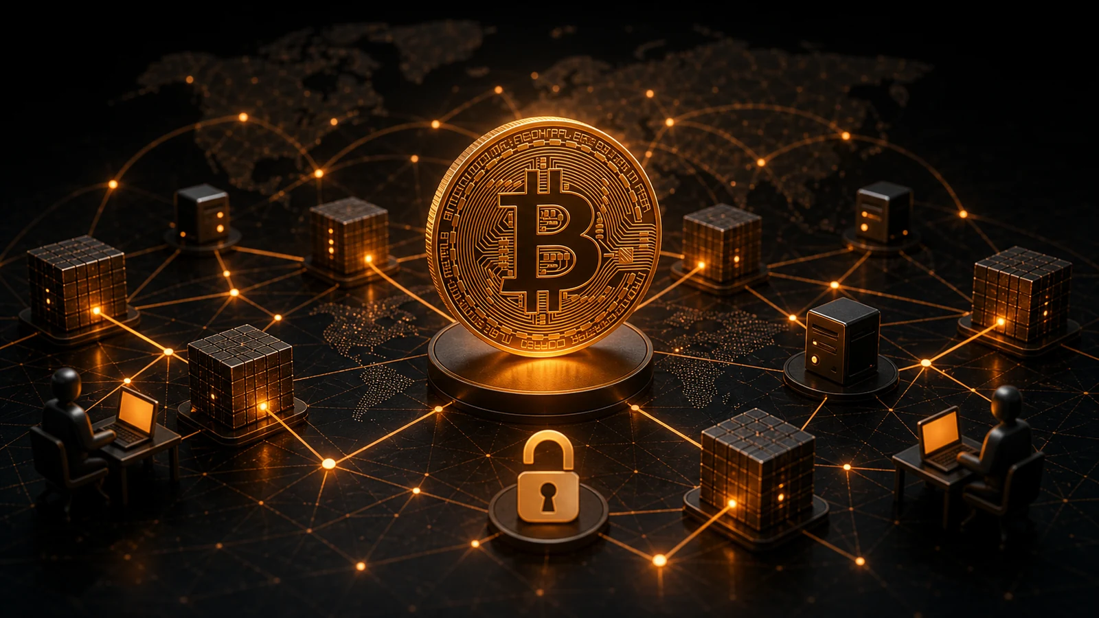 Grafisk artikelbild för Vad är Bitcoin? Allt om BTC förklarat